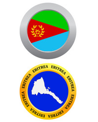 button as a symbol map eritrea vector image