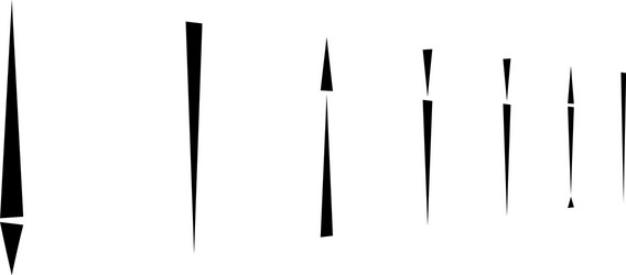 irregular dashed segmented vertical lines vector image