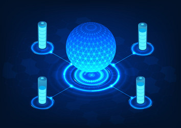 processor technology and a battery that powers vector image