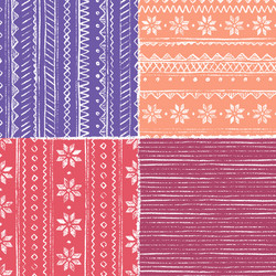 seamless knitting pattern vector