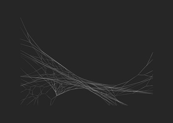eerie cobweb abstract pattern frame realistic vector image