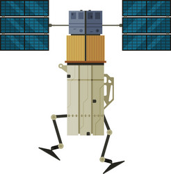 Artificial space satellite cosmos exploration vector