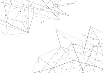 modern abstract molecule connection network vector image