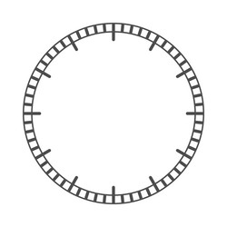 template for a watch face stopwatch or timer vector image