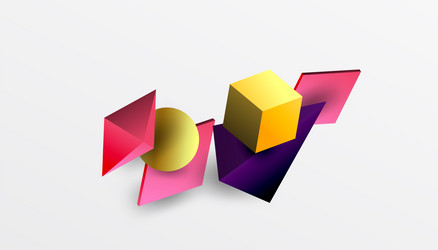 Abstract design showcasing isometric cubes Vector Image
