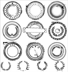 Empty grunge rubber stamps Royalty Free Vector Image