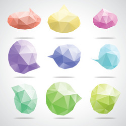 bright speech cloud and blobs vector image