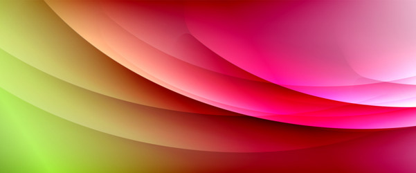 dynamic flowing waves on gradient color background vector image