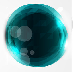 abstract circles template object web vector image