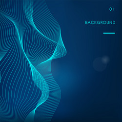 data visualization dynamic wave pattern vector image
