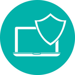 digital or internet security two tone button icon vector image