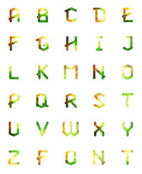 Geometric font creative alphabet typographic set Vector Image