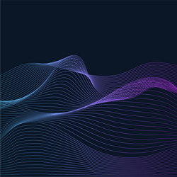 data visualization dynamic wave pattern vector image