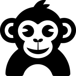 monkey head logo Vector Image