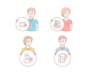 presentation time notebook service and support vector image