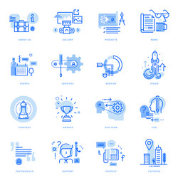 Modern thin line flat design icons Royalty Free Vector Image