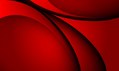 Abstract black shadow curve overlap on red vector