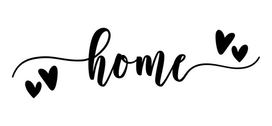 Bright Welcome Home Lettering 126472 Vector Art at Vecteezy