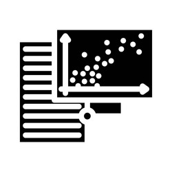 text analysis graph natural language processing vector image