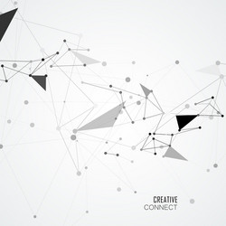 abstract connection dots lines communication vector image