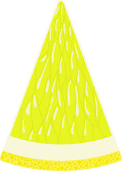 flat design icon of lemon in ui colors vector image