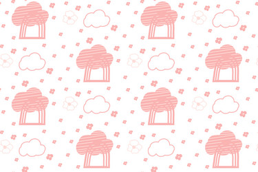 Kids cute doodle cloud seamless pattern vector