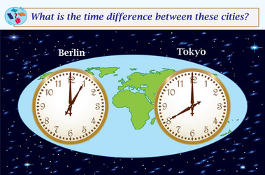 logical task what is the time difference between vector image