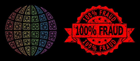triangulated net mesh lgbt world image vector image