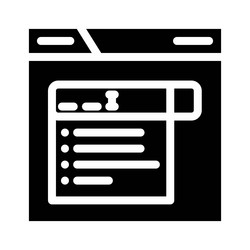 autocomplete natural language processing nlp glyph vector image
