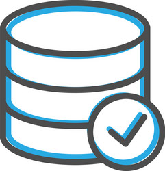 Database Icon - Data Interaction vector image