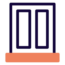 simple window easy to open and close vector image