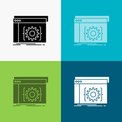 api app coding developer software icon over vector image