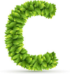 Green Leaf Letter L Royalty Free Vector Image - VectorStock