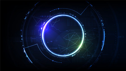 technological future interface encryption vector image