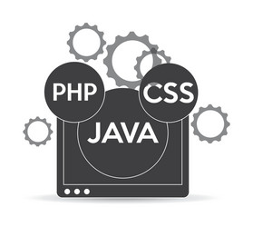 programming language vector image