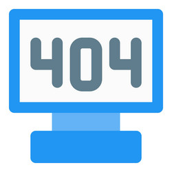 standardized http status code is 404 error vector image
