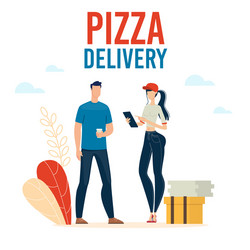 pizzeria delivery service banner template vector