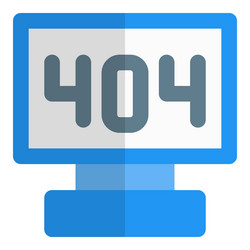standardized http status code is 404 error vector image