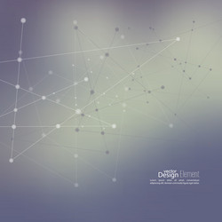 abstract background with dots array and lines vector image