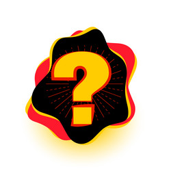 fluid style faq query symbol template for web vector image