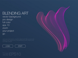 abstract blend background template for web site vector image