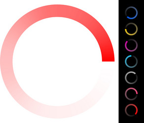 Circular preloader buffer loader element w vector