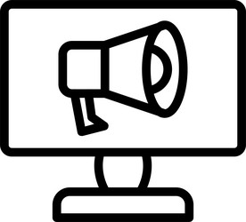 communicate linear style icon design vector image