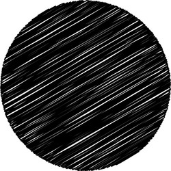 circle with scribble sketch doodle effect pattern vector image