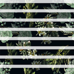 seamless pattern with eucalyptus magnolia Vector Image