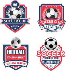 Soccer Championship Icons - Trophy & Awards Vector Image
