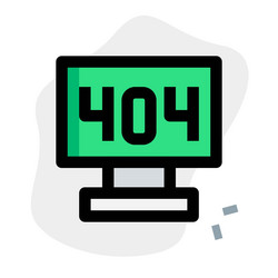 standardized http status code is 404 error vector image