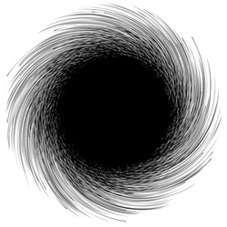 abstract graphics with circular spiral distortion vector image