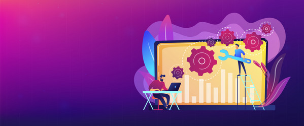 computer troubleshooting concept banner header vector image