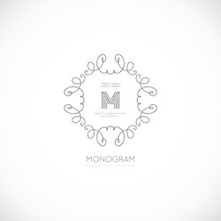 Initial tt letters decorative luxury wedding logo Vector Image